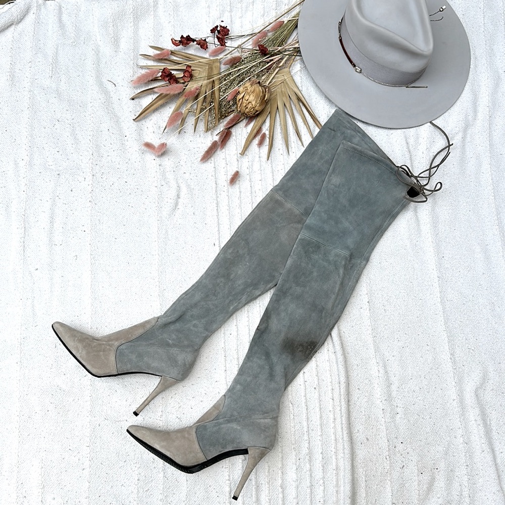Stuart Weitzman Over the Knee Suede Boots 9